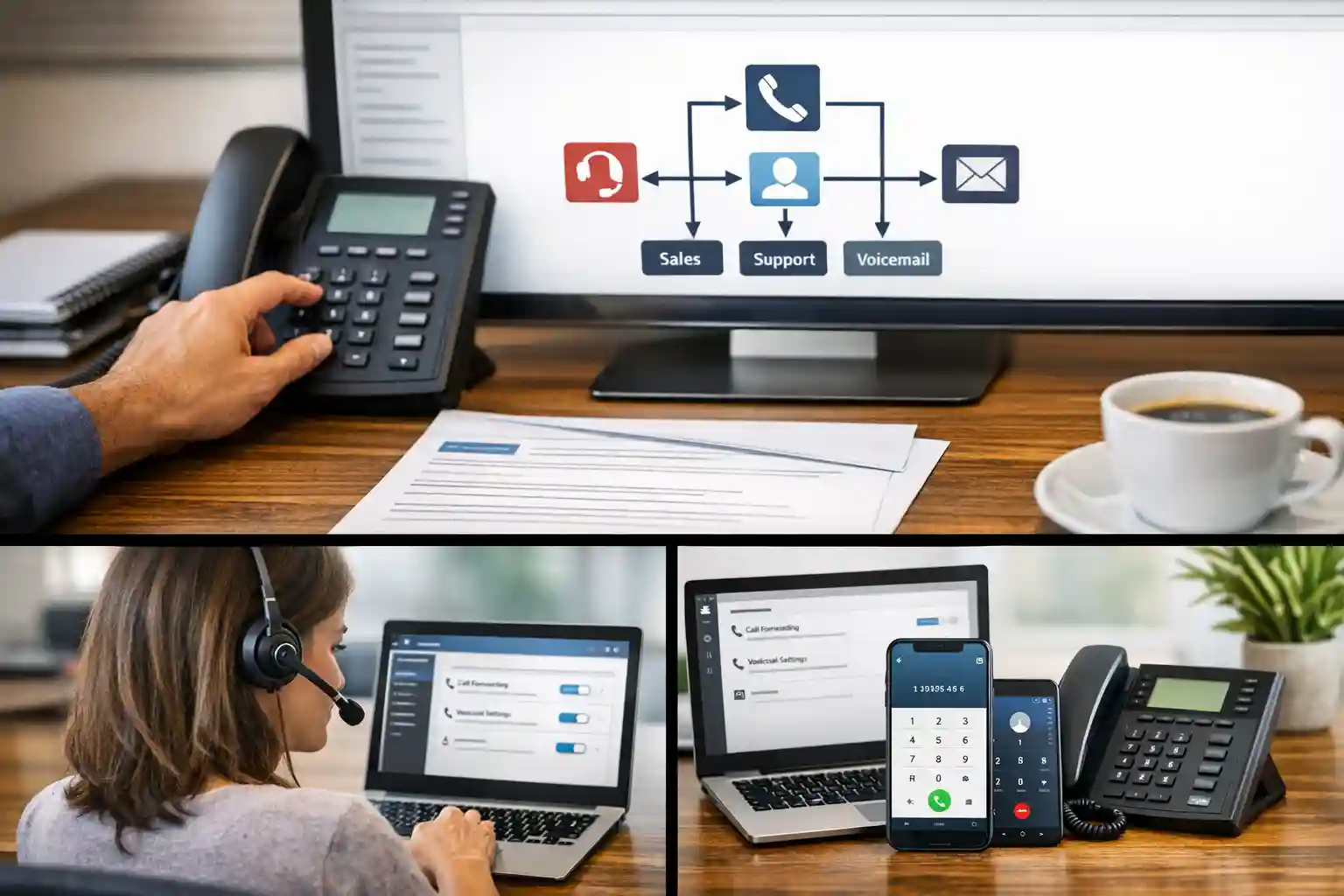 Close view of a marketing flyer with a vanity phone number